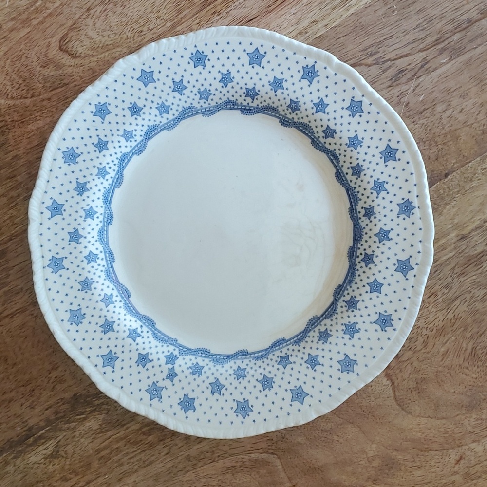 Antique Columbian Star October 28th, 1840 Transferware Platter, Ridgeway England